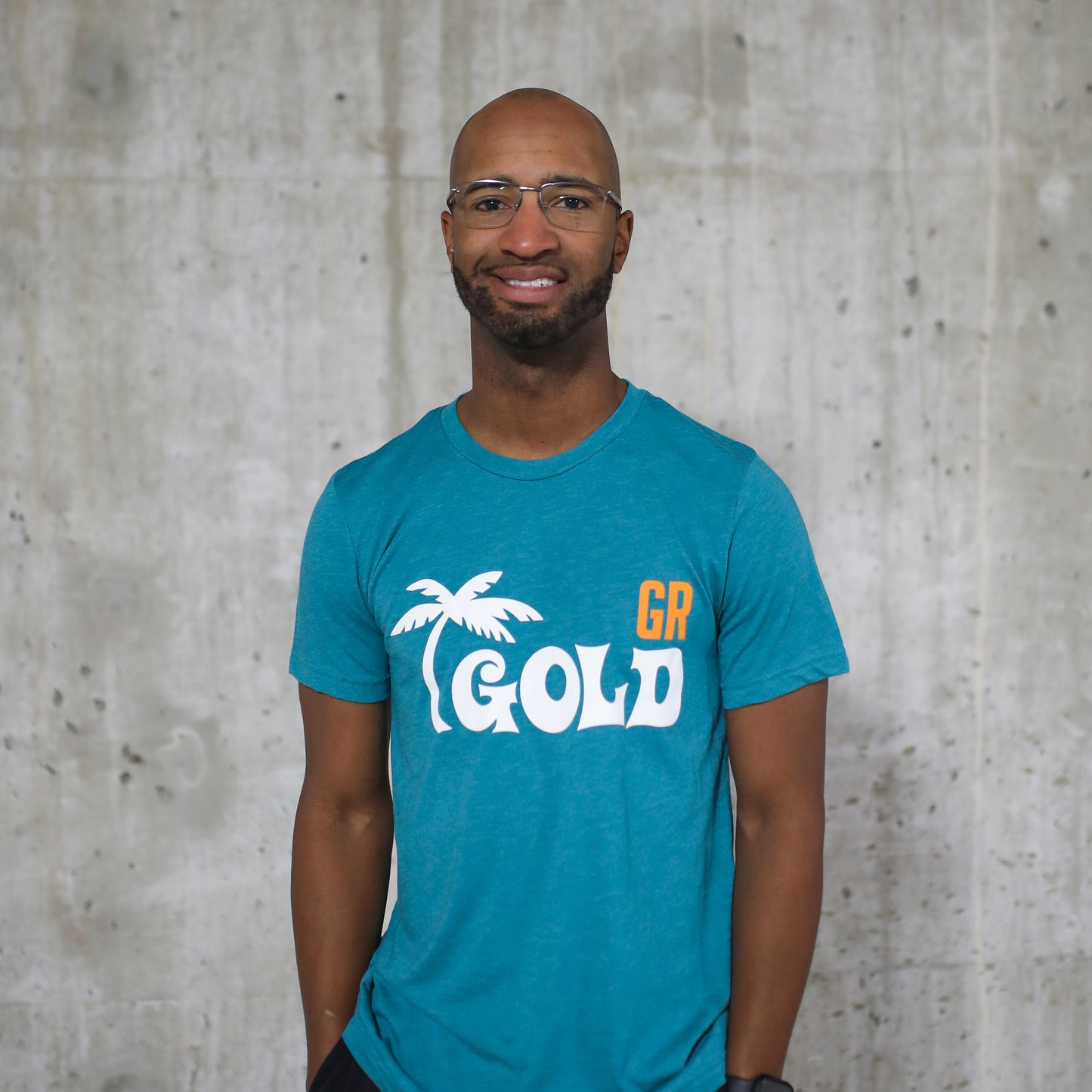 GR Gold Tropics T-Shirt - Teal