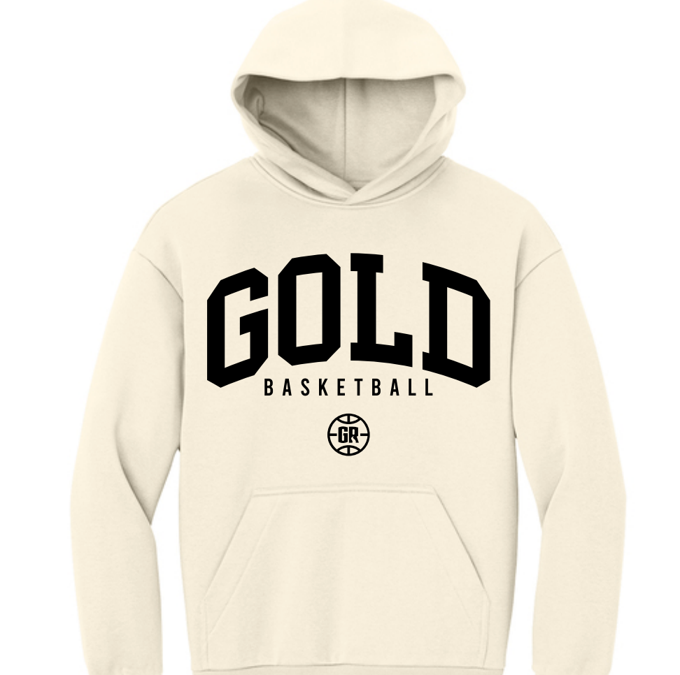 Gold Basketball Cream Hoodie
