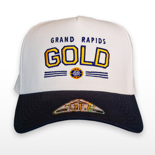 Gold Heritage Cap - Cream/Navy