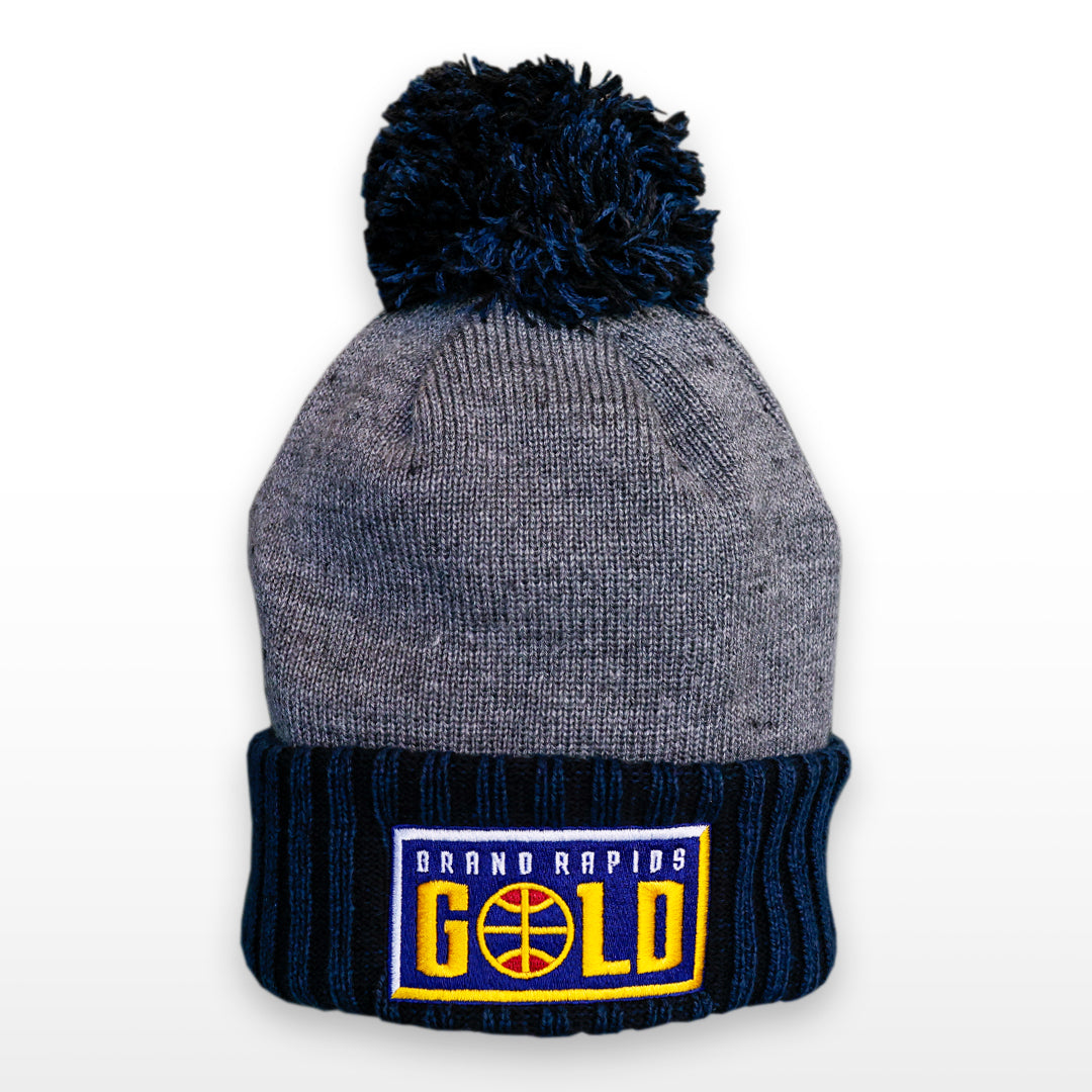 New Era Colorblock Knit Hat - Gray/Navy