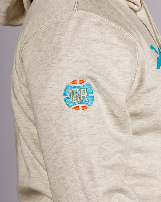 District Heavyweight "Tropics" Hoodie - Oatmeal