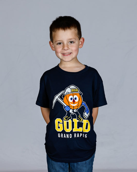 Buckets Mascot Hard Hat T-shirt - Youth