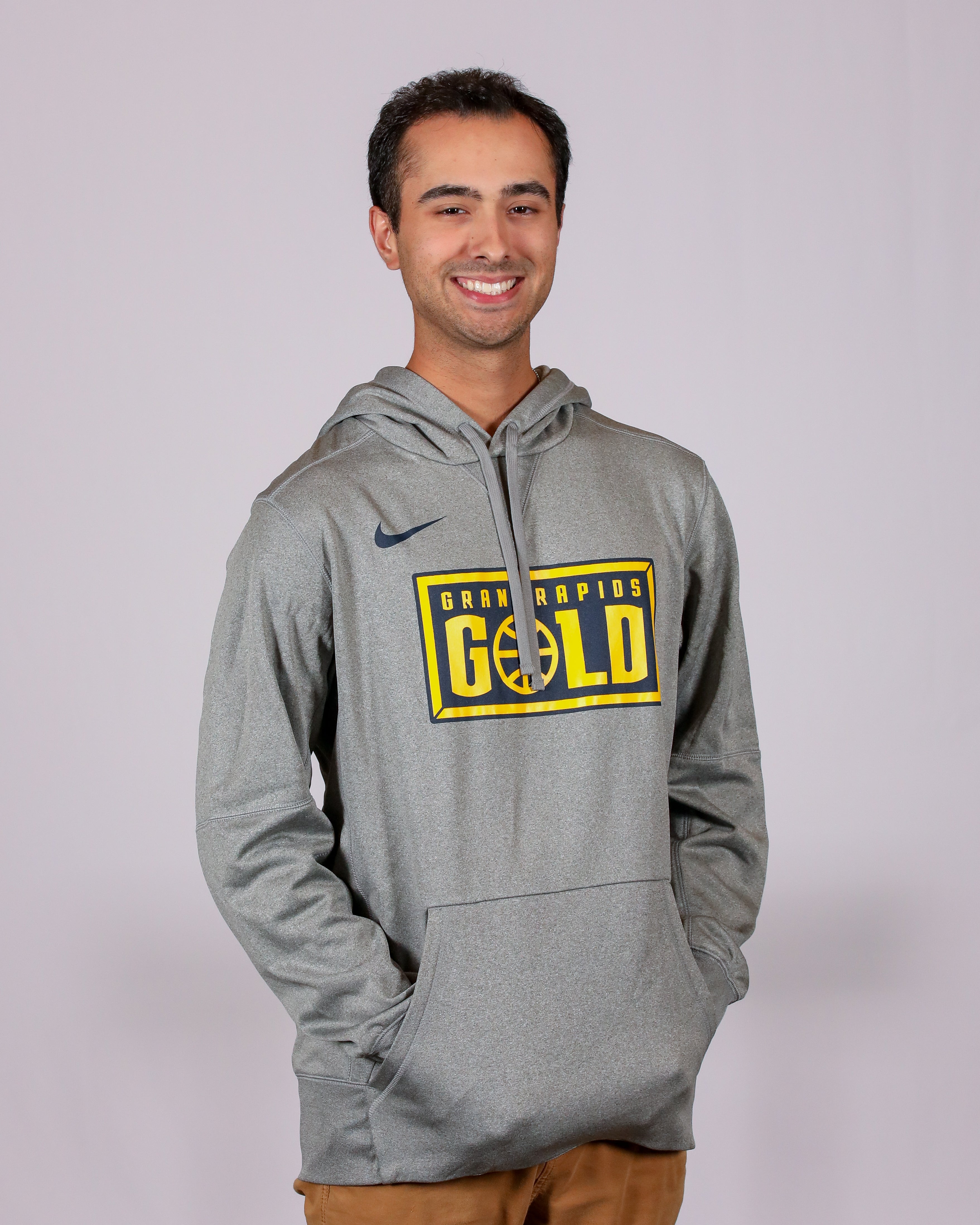 grey and gold nike hoodie