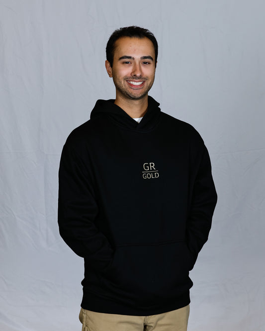 GR Gold Embroidered Hoodie - Black