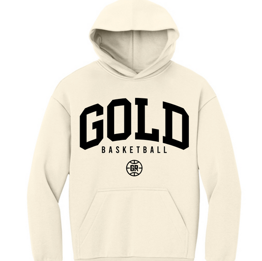 Gold Basketball Cream Hoodie