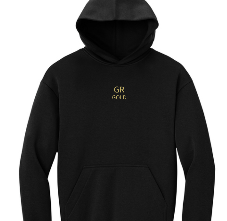 GR Gold Embroidered Hoodie - Black